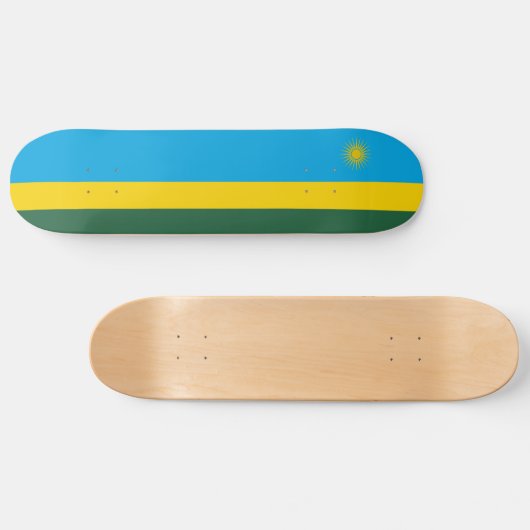 Rwanda Flag Persoonlijk Skateboard (Horizontaal)
