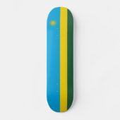 Rwanda Flag Persoonlijk Skateboard (Voorkant)