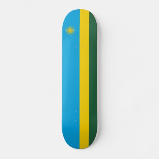 Rwanda Flag Persoonlijk Skateboard (Voorkant)