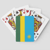 Rwanda Flag Pokerkaarten (Achterkant)