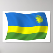 Rwanda Flag Poster Print (Voorkant)