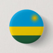 Rwanda Flag Ronde Button 3,2 Cm (Voorkant)