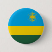 Rwanda Flag Ronde Button 5,7 Cm (Voorkant)