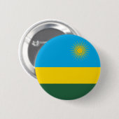 Rwanda Flag Ronde Button 5,7 Cm (Voorkant /achterkant)