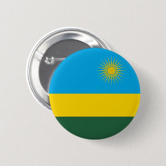 Rwanda Flag Ronde Button 5,7 Cm (Voorkant /achterkant)
