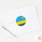 Rwanda Flag Ronde Sticker (Envelop)