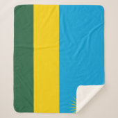 Rwanda Flag Sherpa Deken (Voorkant)