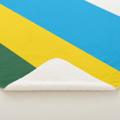 Rwanda Flag Sherpa Deken (3/4)