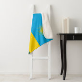 Rwanda Flag Sherpa Deken (In situ)