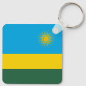Rwanda Flag Sleutelhanger (Achterkant)