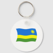 Rwanda Flag Sleutelhanger (Voorkant)