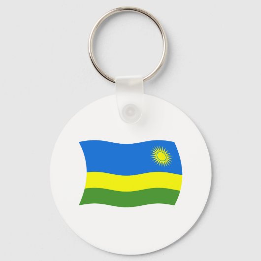 Rwanda Flag Sleutelhanger (Voorkant)