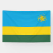 Rwanda Flag Spandoek (Horizontaal)