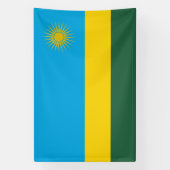 Rwanda Flag Spandoek (Verticaal)