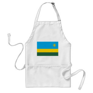 Rwanda Flag Standaard Schort