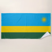 Rwanda Flag Strandlaken (Voorkant)