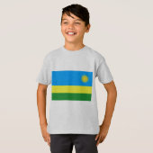 Rwanda Flag T-shirt (Voorkant volledig)