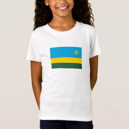 Rwanda Flag T-shirt (Voorkant)