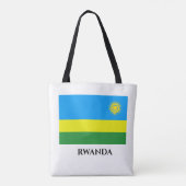 Rwanda Flag Tote Bag (Achterkant)