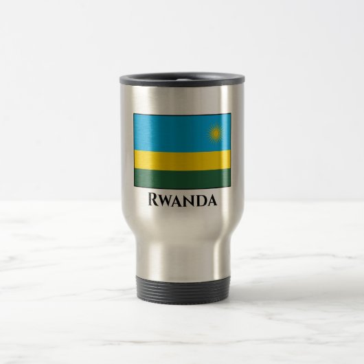 Rwanda Flag Travel Mug Reisbeker (Center)