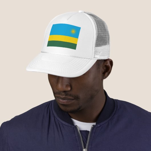 Rwanda Flag Trucker Pet (In situ)
