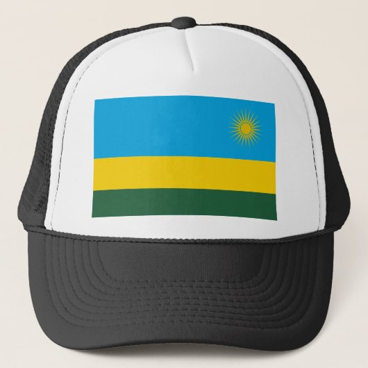 Rwanda Flag Trucker Pet (Voorkant)