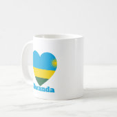 Rwanda Heart Flag Koffiemok (Voorkant links)