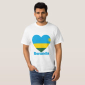 Rwanda Heart Flag T-Shirt (Voorkant volledig)