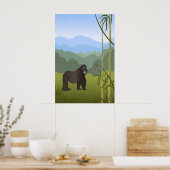 Rwanda-kleuterschoolposter Poster (Keuken)