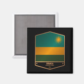 Rwanda Magneet (Voorkant / Achterkant)