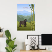 Rwanda Minimaal Reisposter Poster (Thuiskantoor)