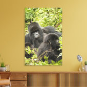 Rwanda, Nationaal Park Volcanoes Canvas Afdruk (Insitu (Woonkamer))