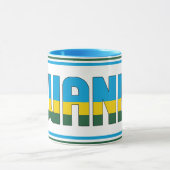 Rwanda National Flag Patriotic Coffee Mok (Midden)