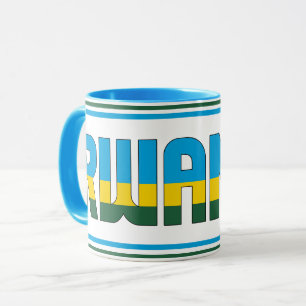 Rwanda National Flag Patriotic Coffee Mok