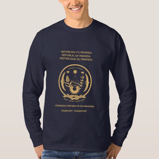Rwanda passport T-shirt (Voorkant)