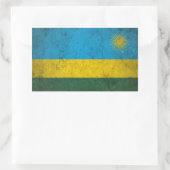 Rwanda Rechthoekige Sticker (Tas)