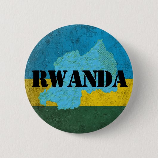 Rwanda Ronde Button 5,7 Cm (Voorkant)