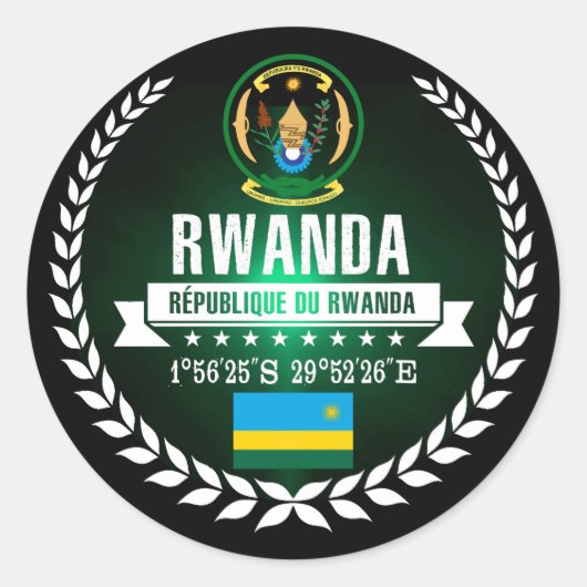 Rwanda Ronde Sticker (Voorkant)