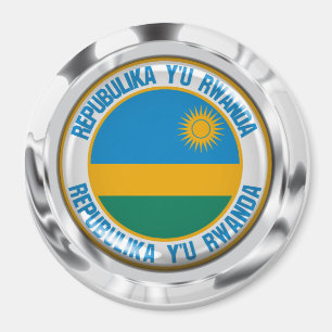 Rwanda Round Emblem Magneet