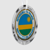 Rwanda Round Emblem Ornament (voorkant)