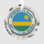 Rwanda Round Emblem Ornament (achterkant)