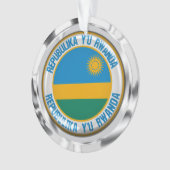 Rwanda Round Emblem Ornament (voorkant)