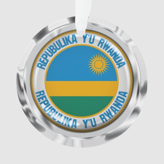 Rwanda Round Emblem Ornament (voorkant)