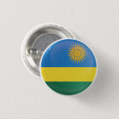Rwanda Round-pictogramvlag Ronde Button 3,2 Cm (Voorkant /achterkant)