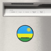Rwanda Roundel kwaliteitsvlag Magneet (Insitu (Vaatwasser))