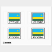 Rwanda-sticker Rechthoekige Sticker (Vel)