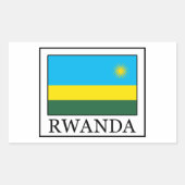 Rwanda-sticker Rechthoekige Sticker (Voorkant)