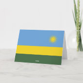 Rwanda vlag bedankkaart (Achterkant)