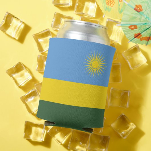 Rwanda vlag blikjeskoeler (Insitu Zomer)