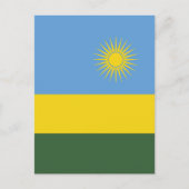 Rwanda vlag briefkaart (Voorkant)